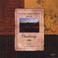 Chardonnay Wine Label by Shawnda Eva - 8" x 8"