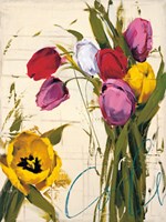 Bouquet of Tulips I Fine Art Print