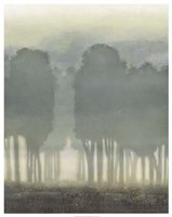 Treeline Haze I Framed Print