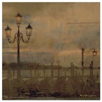 Mini Dawn and the Gondolas I by Terry Lawrence - 6" x 6"
