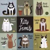 Kitty Family Framed Print