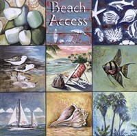 Beach Access by Gregory Gorham - 12" x 12", FulcrumGallery.com brand