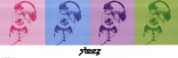 DJ Doggie Quad Wall Poster