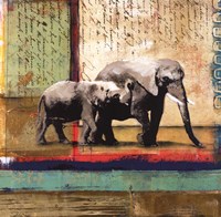 Serengeti Elephant by Fischer Warnica - 12" x 12"