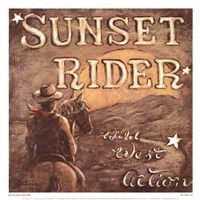 Sunset Rider Fine Art Print