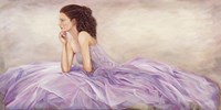 Donna in rosa Fine Art Print