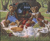 Bentley's Family Picnic Fine Art Print
