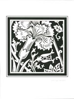 Graphic Floral Motif I Fine Art Print