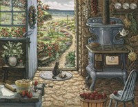 Blue Stove Fine Art Print