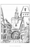 Sketches of Downtown VI Fine Art Print