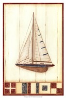 Americana Yacht I Fine Art Print