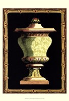 Jade Urn on Black I Fine Art Print