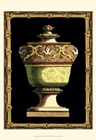 Jade Urn on Black IV Fine Art Print
