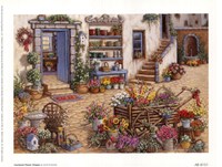 Courtyard Flower Shoppe Fine Art Print