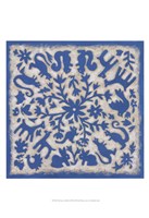 Folk Story in Blue Fine Art Print