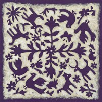 Folk Story in Purple Fine Art Print
