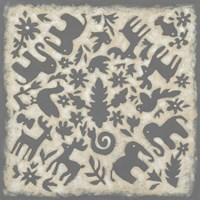 Folk Story in Grey Fine Art Print