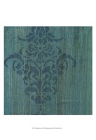 Verdigris Damask I Fine Art Print
