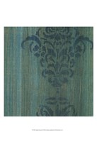 Verdigris Damask II Fine Art Print