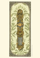 Elegant Escutcheon I Fine Art Print