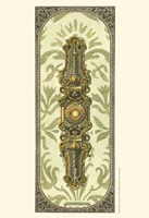Elegant Escutcheon III Fine Art Print