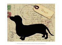 Dachshund Silhouette Fine Art Print