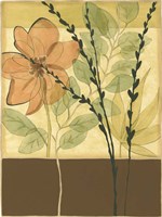 Printed Tranquil Garden II Framed Print