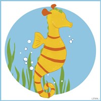 Sally the Seahorse Fine Art Print