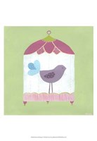 Patchwork Birdcage I Fine Art Print