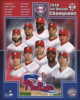 Philadelphia Phillies 2010 NL East Division Champions Composite Fine Art Print