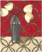 Composition in Red, Gold, Cream II Fine Art Print