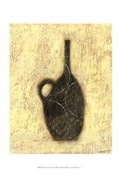 Woodcut Ebony Vase II Fine Art Print