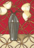 Composition in Red, Gold, Cream II Fine Art Print