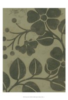 Sage Textile I Framed Print