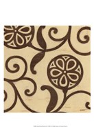 Stained Wood Botanical II Framed Print