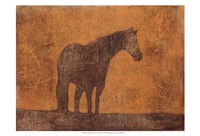 Oxidized Horse I Framed Print
