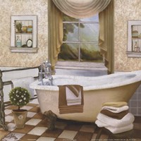 French Bath II by Elizabeth Medley - 12" x 12"