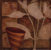 Little Striped Vase II by Lanie Loreth - 12" x 12"
