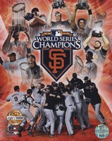 San Francisco Giants 2010 World Series Champions PF Gold Fine Art Print
