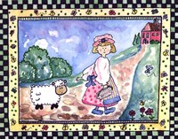 Mary and the Lamb Fine Art Print