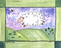 Sheep In The Meadow Fine Art Print