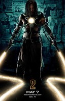 Iron Man 2 Laser Whips Wall Poster