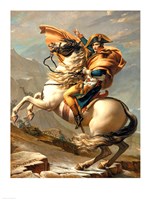 Napoleon (1769-1821) Crossing the Alps at the St Bernard Pass Fine Art Print