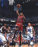 Scottie Pippen Game 2 of the 1998 NBA Finals Action Fine Art Print