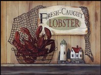 Fresh Caught Lobster by Pam Britton - 12" x 9"