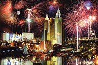 Las Vegas Fireworks Wall Poster
