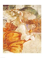 The Annunciation, detail of the Archangel Gabriel, from San Martino della Scala, 1481 Fine Art Print