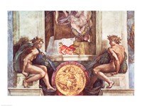 Sistine Chapel Ceiling: Ignudi Fine Art Print