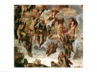 The Righteous Drawn up to Heaven, detail from 'The Last Judgement', in the Sistine Chapel, c.1508-12 Fine Art Print
