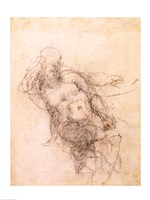 Study for Noah in 'The Drunkenness of Noah', 1508-12 Fine Art Print